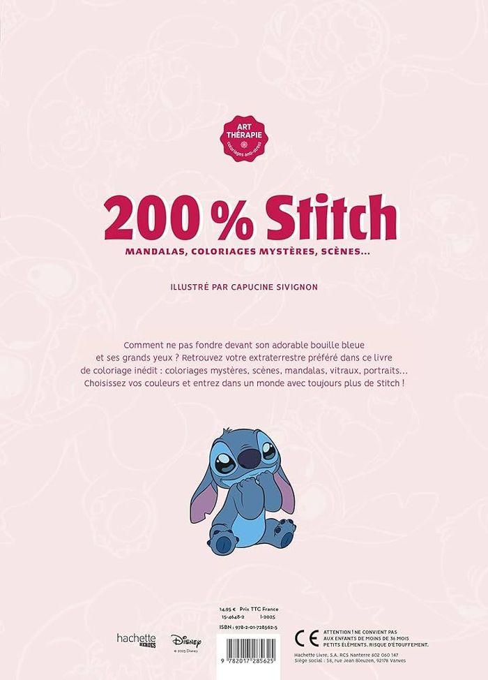 Livre coloriage mystère 200% stitch - photo numéro 5