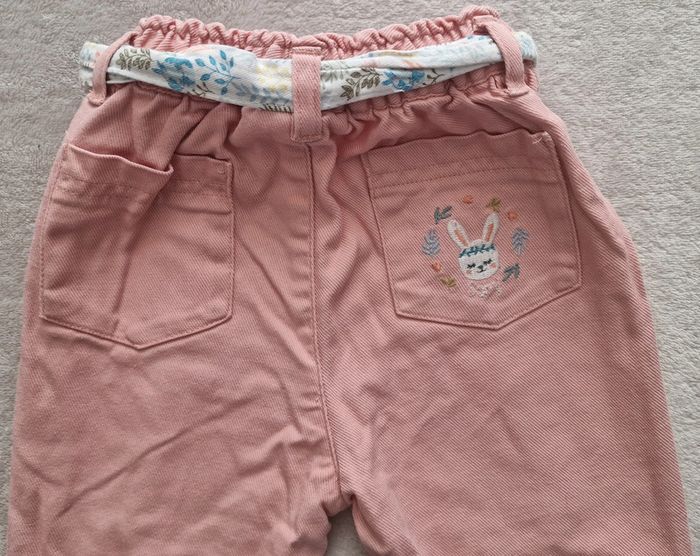 Ensemble blouse multicouleur + pantalon rose - 18M - Sergent Major (BE avec défauts) - photo numéro 7