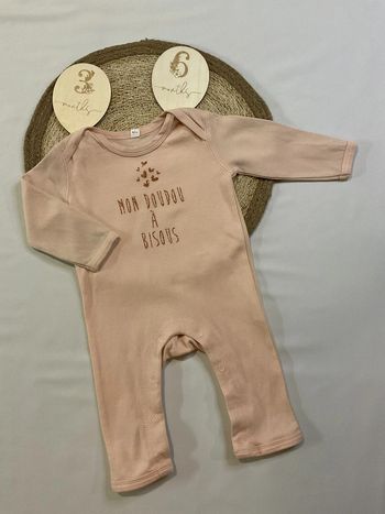Pyjama sans pied fille rose