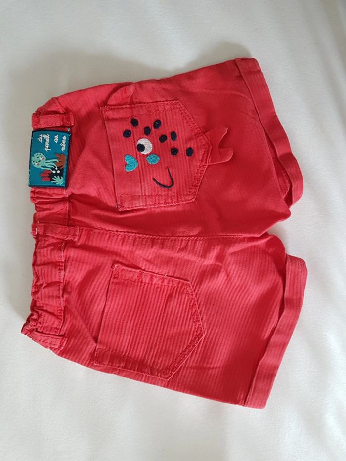 Ensemble t shirt et short 9 mois DPAM - photo numéro 3