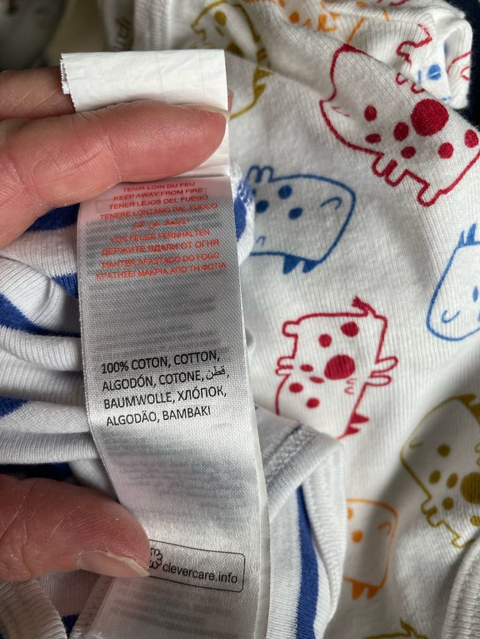 Lot de 2 bodys garçon DPAM 1 mois - photo numéro 5