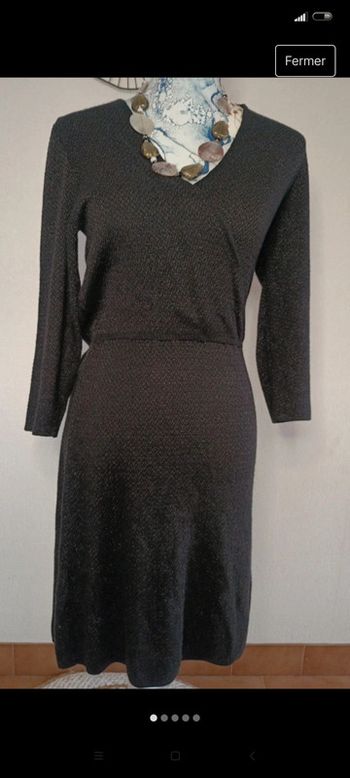 Robe manches longues t 38 camaïeu