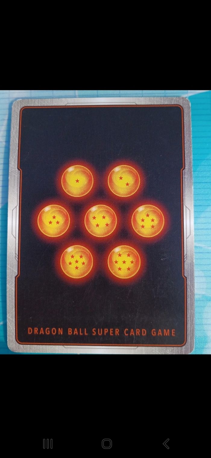 Carte Rare Dragon Ball super, Végéta Prince Saiyen de l'univers 7 - photo numéro 2