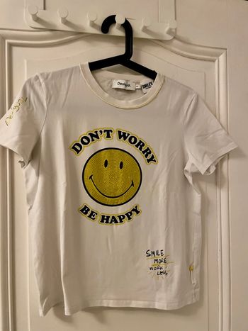 Tee-shirt desigual blanc M