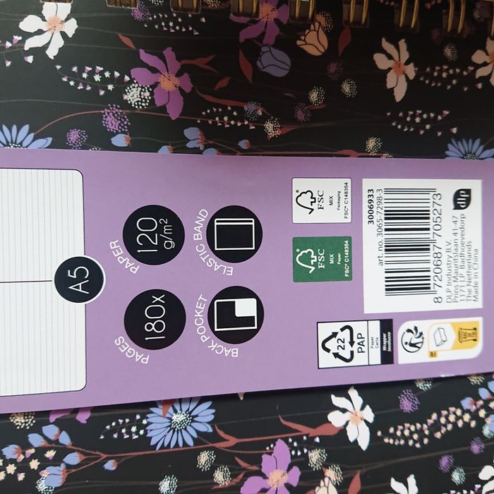 Lot de 2 Carnets à Fleurs A5 - photo numéro 2