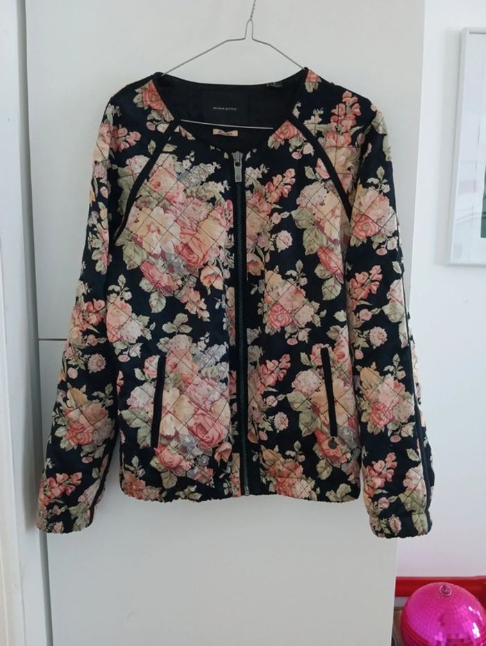Veste matelassée à fleurs maison scotch taille 2 - photo numéro 2