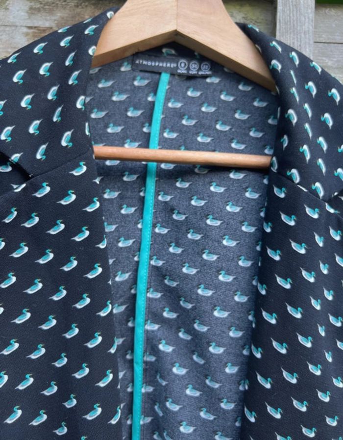 Veste élégante motif canard – Taille 34 très bon état - photo numéro 6