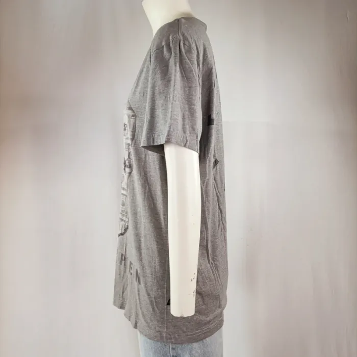 tshirt philipp plein vintage crâne gris coton L - photo numéro 3