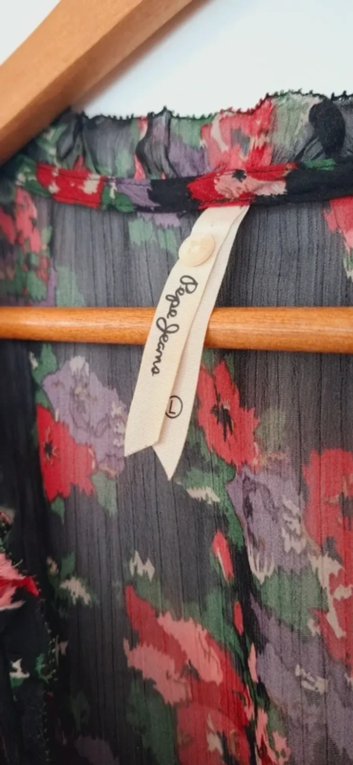 🌼 Robe fluide à fleurs - Look bohème, romantique touche rock - neuve Parfaite pour la rentrée - photo numéro 5