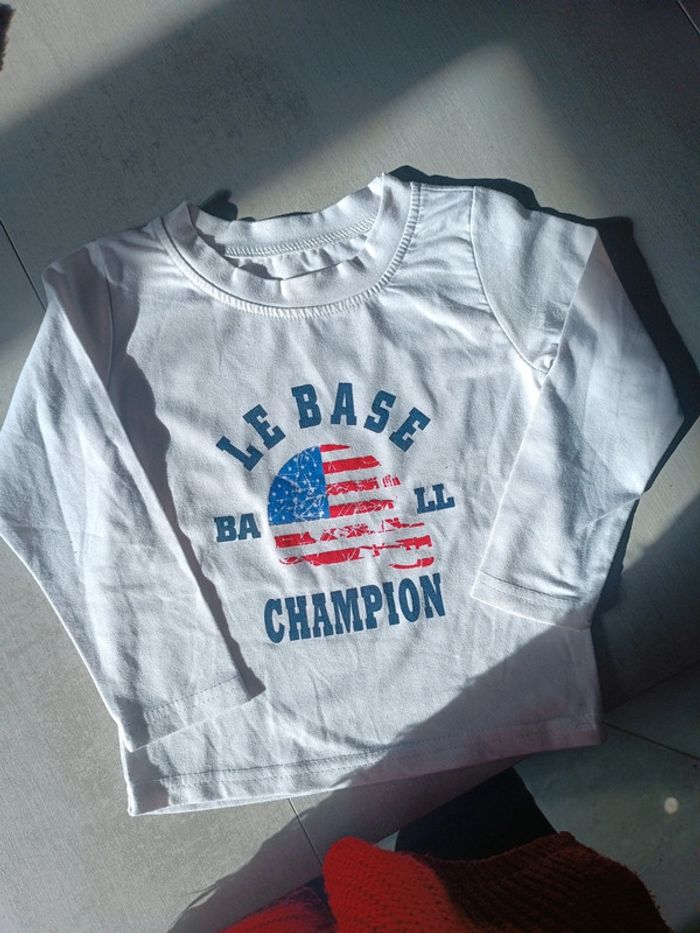 Tee shirt manches longues 36 mois