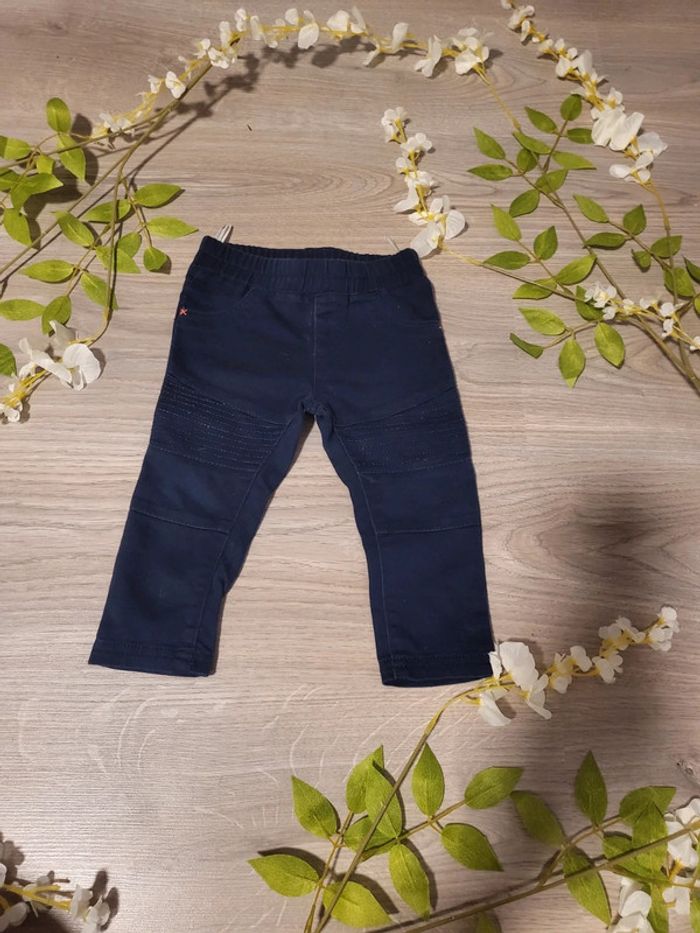 Pantalon bleu marine fille zeeman 80 cm soit 12 mois