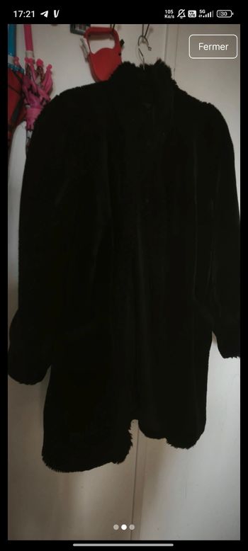 Grand manteaux fourrure