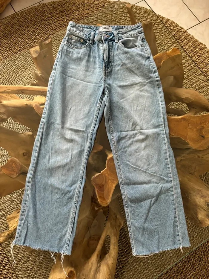 Jean Jennyfer Effiloché Straight bleu clair