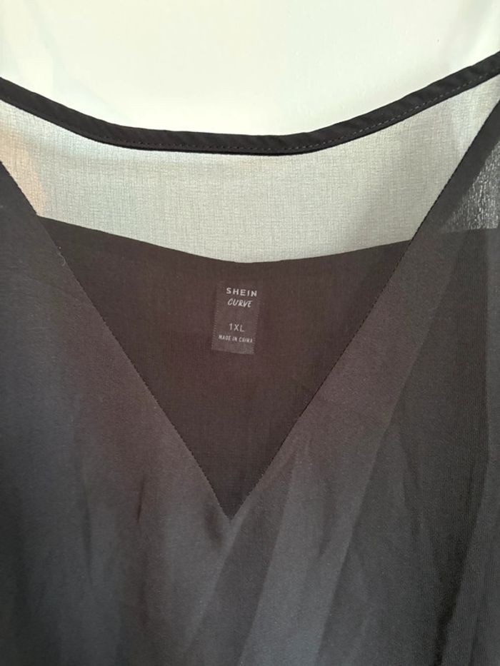 Débardeur noir transparent Shein Curve - Taille 1XL - photo numéro 2