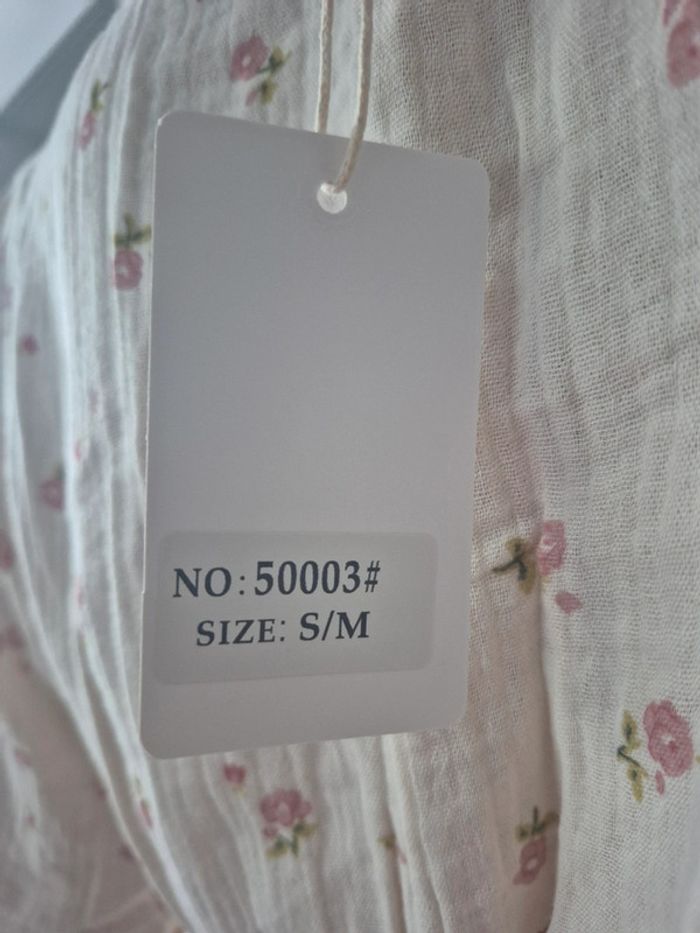 Robe Courte Fleurie Femme Crème - photo numéro 3