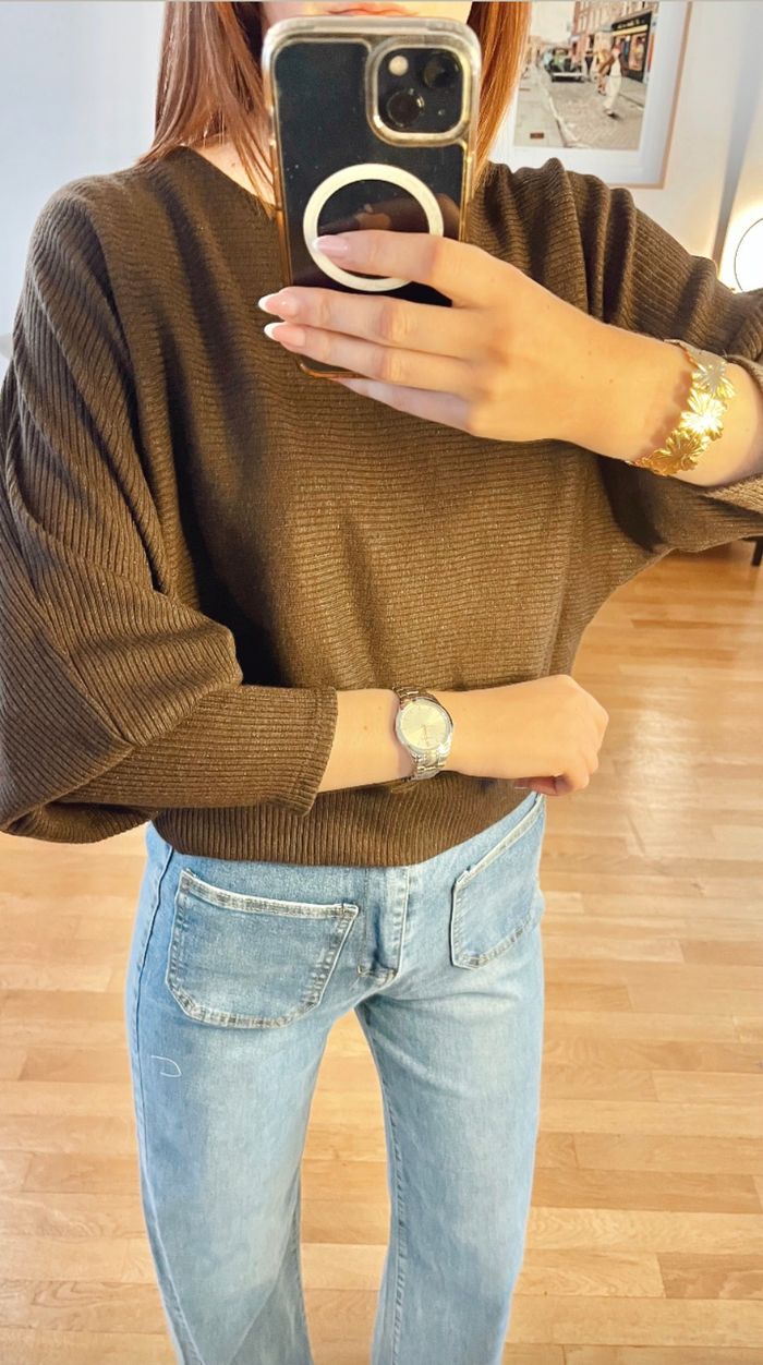 Top Brillant à Manches Chauve-Souris - photo numéro 2