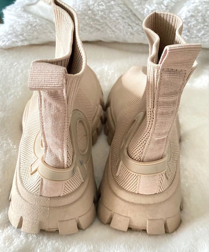 Bottines  Chaussettes Beige Pointure 36 - photo numéro 6
