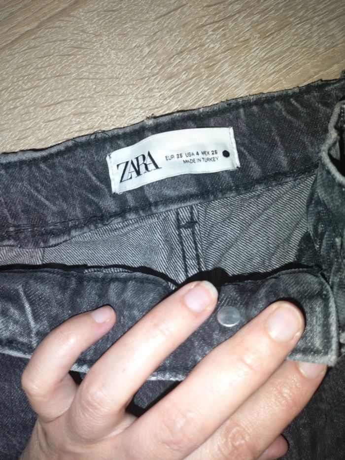 Jeans zara a jambes larges - photo numéro 5