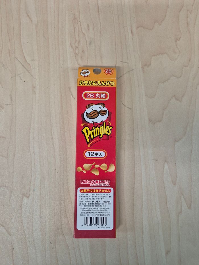 Boîte 11 crayon à papier Pringles - photo numéro 2