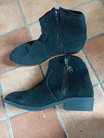 Bottines cuir noir taille 37