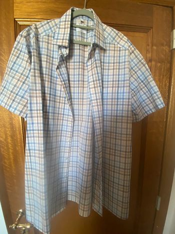 Chemise manches courtes à carreaux Marvelis