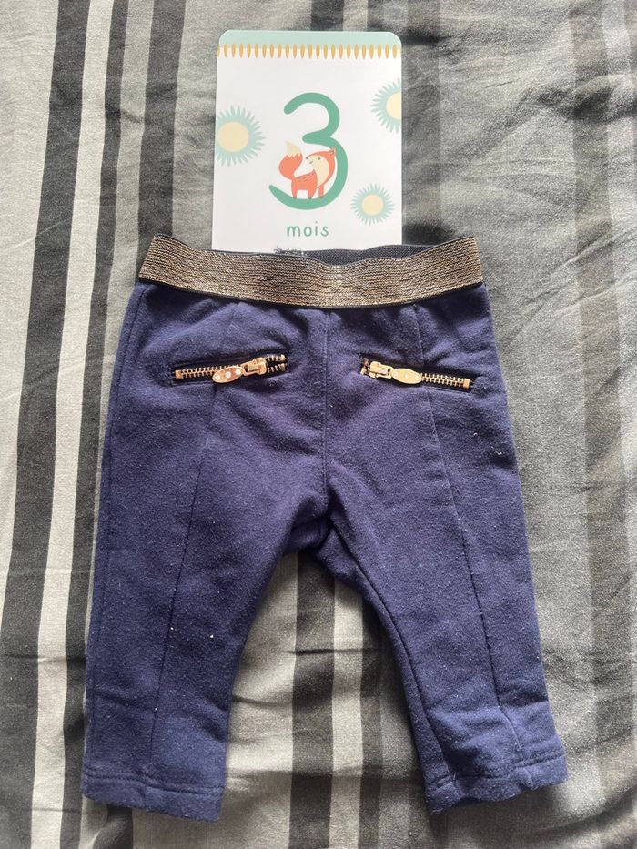 Legging bleu - 3 mois