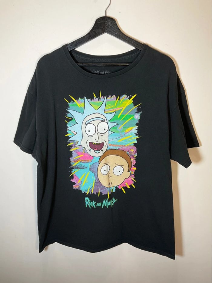 T-shirt noir pour homme Rick et Morty taille XL 338