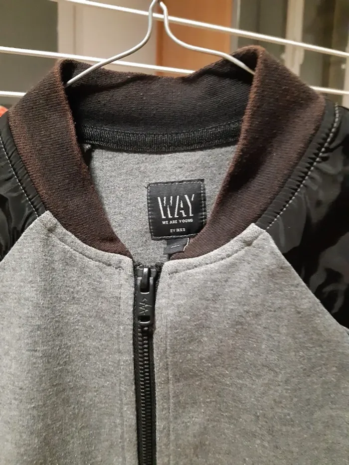 Veste cardigan gilet noir/gris - IKKS - taille XXS ado - photo numéro 4