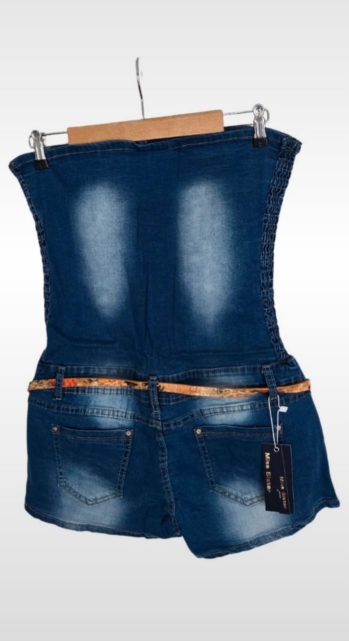 Combishort femme jeans T.XL - photo numéro 2