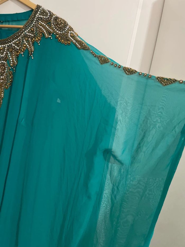 Robe dubai bleu - photo numéro 5