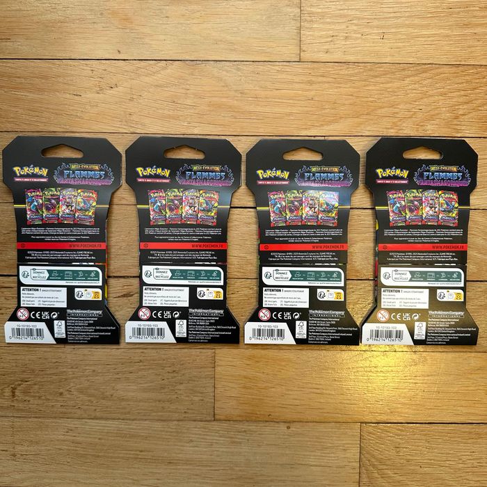 Artset Pokémon Flammes Fantasmagoriques – 4 blisters carton scellés FR - photo numéro 2