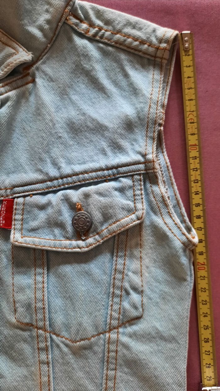 Veste en jean sans manche - photo numéro 5