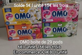 Omo lot de 3 (4€l unité)