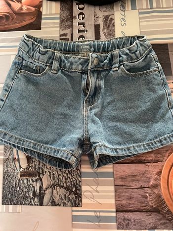 Short en jean fille