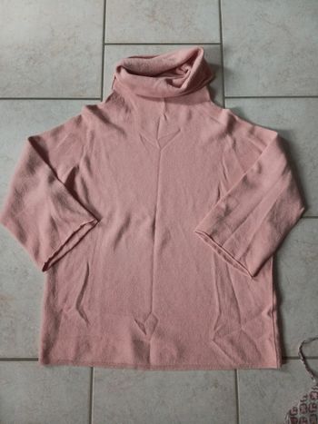 Pull col rouler manche 3/4