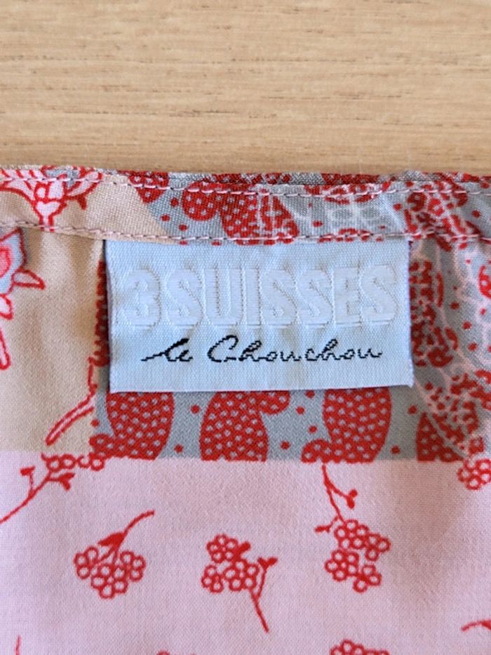 Blouse légère manches longues à motifs rose 3 Suisses Taille 42/44 - photo numéro 9