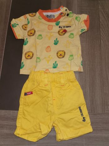 Ensemble short tee shirt en 6 mois