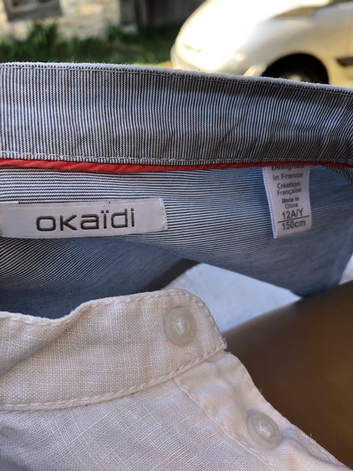 Chemise col mao#okaidi#taille 12 ans - photo numéro 4
