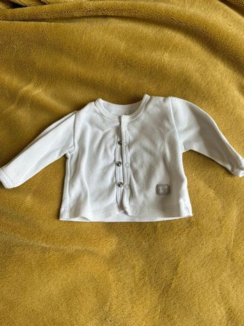 Veste gilet bébé en coton 50cm