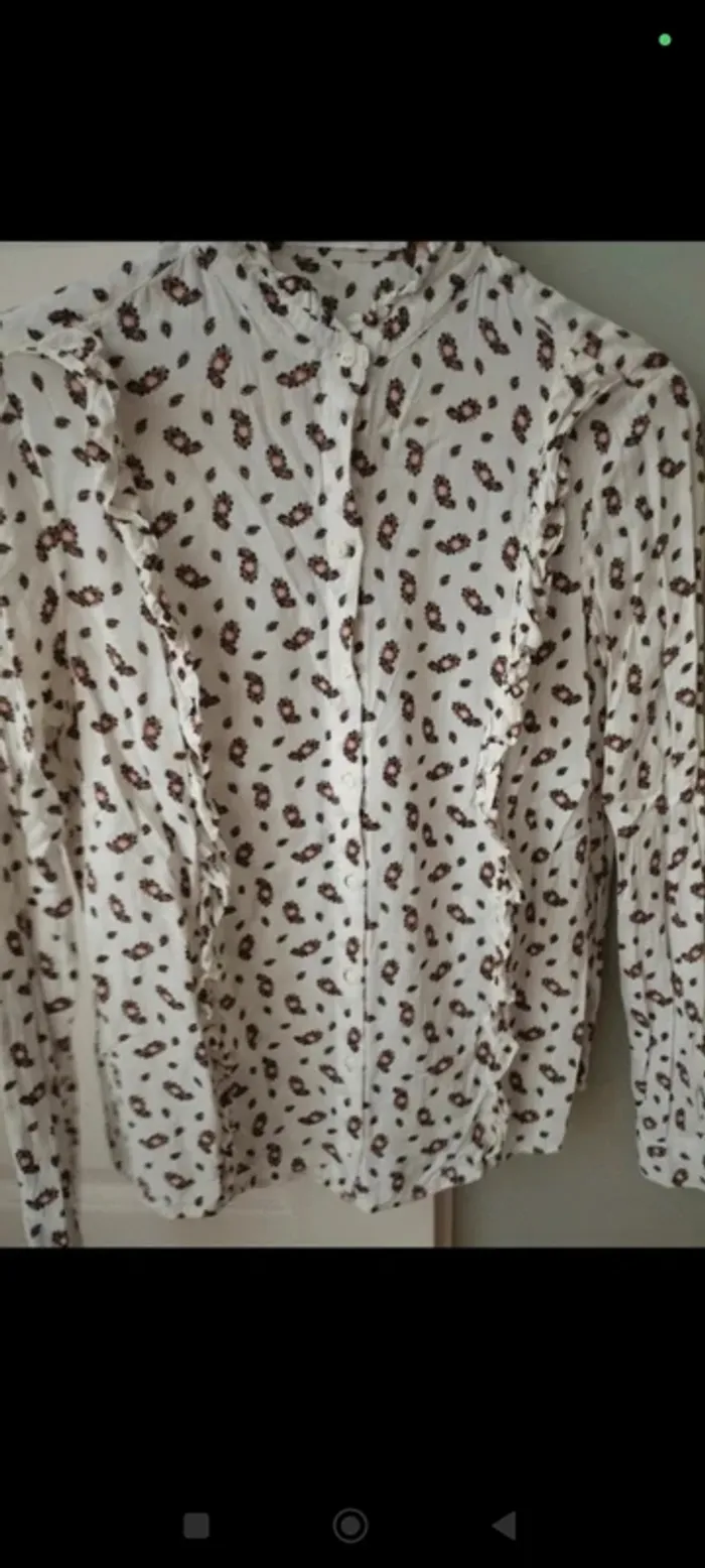 Chemise blanche à motifs Promod 36