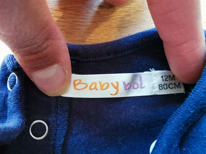 Robe et collants babybol bleue et rouge coton et elastane - photo numéro 5