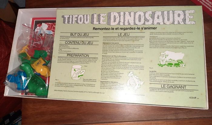 Tifou le dinosaure jeu vintage MB jeux 1989 - photo numéro 2