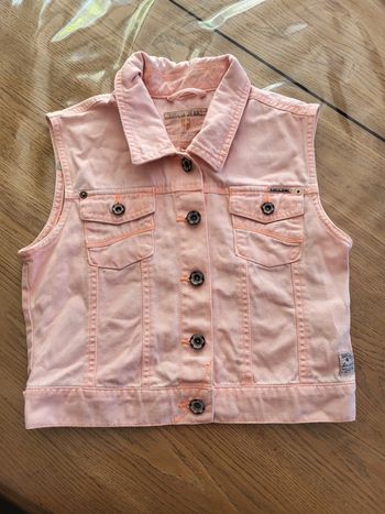 Veste en jeans sans manches 14ans