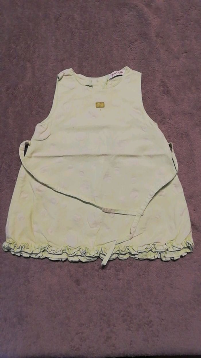 Robe vert clair 6 mois fille grain de blé