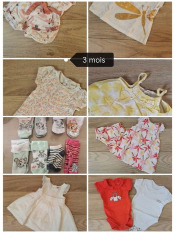 Lot été fille 3 mois