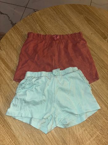 Lot de 2 shorts fille taille 18/24 mois h&m et c&a