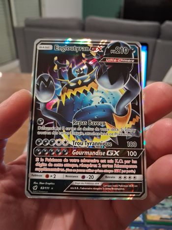 Carte Pokemon Engloutyran GX 66/111 Holographique