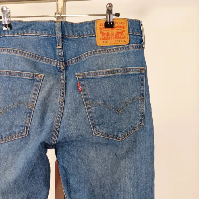 Jean Levi's 512 Slim Taper - Taille W33 L32 - Délavage bleu moyen A595 - photo numéro 8