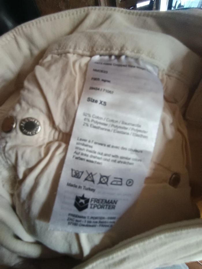 Pantalon slim Freeman Porter taille XS blanc crème - photo numéro 6