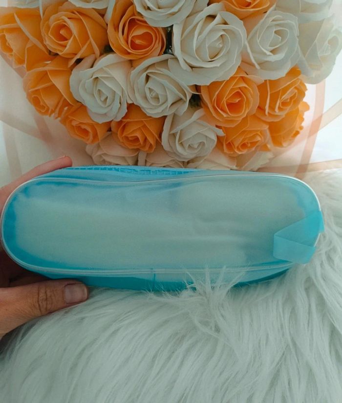Trousse scolaire barbie bleu - photo numéro 6